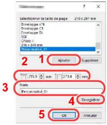 OLIVETTI PG L2650 - Enregistrer le format de papier. - 1