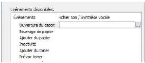 OLIVETTI PG L2650 - Cliquer sur la colonne Fichier son / Synthese vocale. - 1