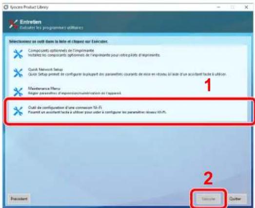 OLIVETTI PG L2650 - [Outil de configuration d'une connexion Wi-Fi] > [OK] - 1