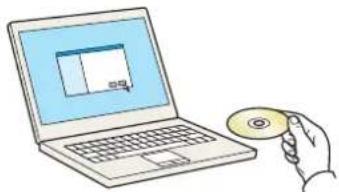OLIVETTI PG L2535 - Insérer le DVD. - 1
