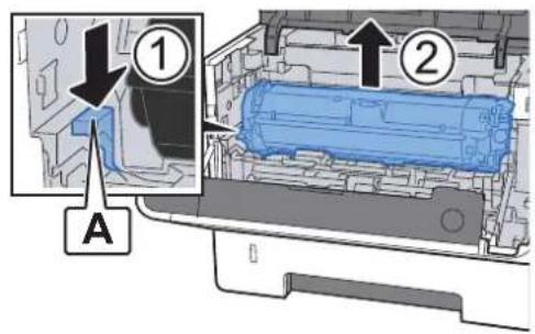 OLIVETTI PG L2535 - Soulever le développeur avec la cartouche de toner pour les sortir de la machine. - 1