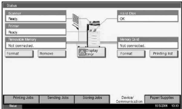 OLIVETTI d-Copia 400MF - [Printing Jobs] Screen - 4