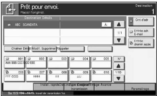 OLIVETTI d-Copia 400MF - Sélection dans le carnet d'adresses - 1