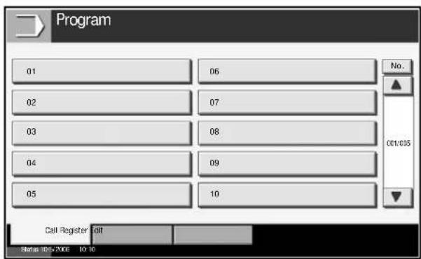 OLIVETTI d-Copia 400MF - Program Screen - 1