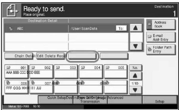 OLIVETTI d-Copia 400MF - Enter the destination data and press [OK]. - 3