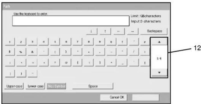 OLIVETTI d-Copia 400MF - Number/Symbol Enter Screen - 1