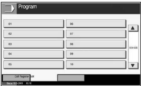 OLIVETTI d-Copia 400MF - Program Screen - 2