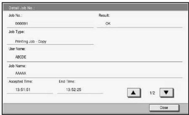 OLIVETTI d-Copia 400MF - Viewing Job Log - 2