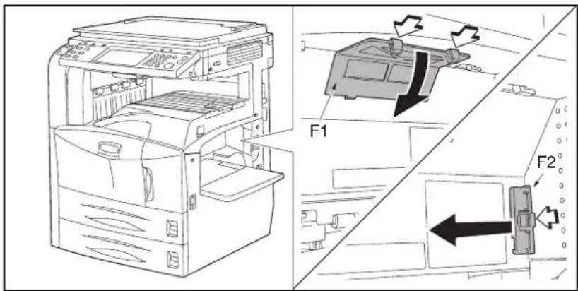 OLIVETTI d-Copia 400MF - Remplacement de la cartouche de toner et du bac de récupération de toner - 19