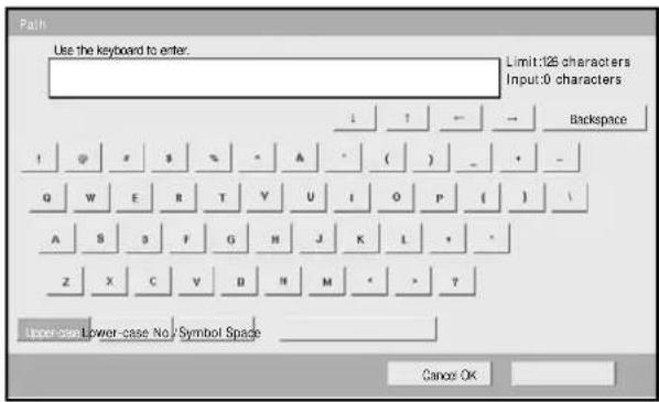 OLIVETTI d-Copia 400MF - Upper-case Letter Enter Screen - 1