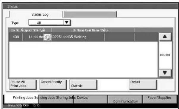 OLIVETTI d-Copia 400MF - Print Job Suspension and Interruption (Priority Override) - 1