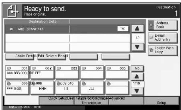 OLIVETTI d-Copia 400MF - Choosing by Speed Dial - 1