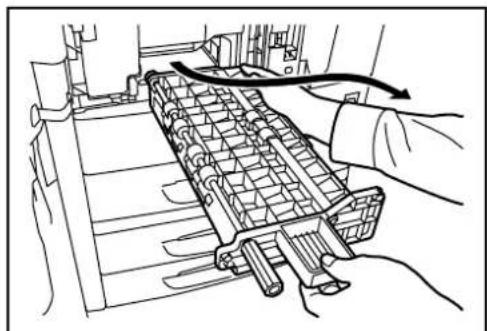 OLIVETTI d-Copia 400MF - Remove the jammed paper. - 4
