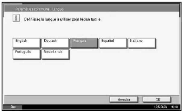 OLIVETTI d-Copia 400MF - Choix de la langue (en option) - 2