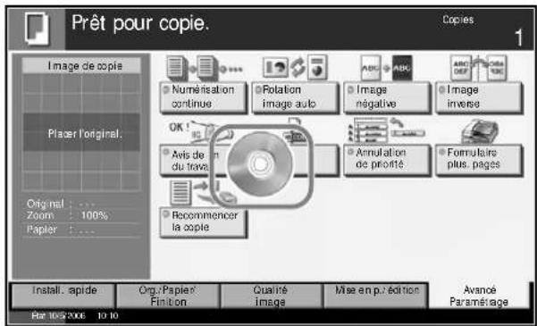 OLIVETTI d-Copia 400MF - Affichage lors d'un changement d'écran - 1