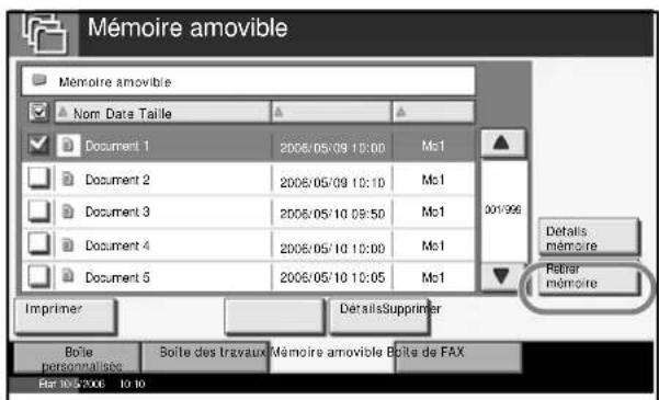OLIVETTI d-Copia 400MF - Retrait de la mémoire USB - 1