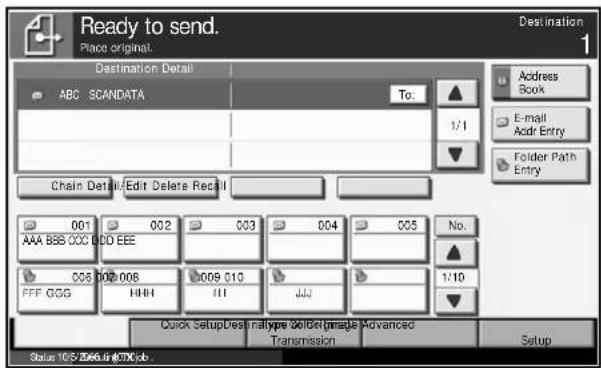 OLIVETTI d-Copia 400MF - Choosing from Address Book - 1
