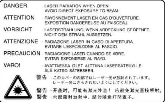 OLIVETTI d-Copia 400MF - Laser Safety - 1