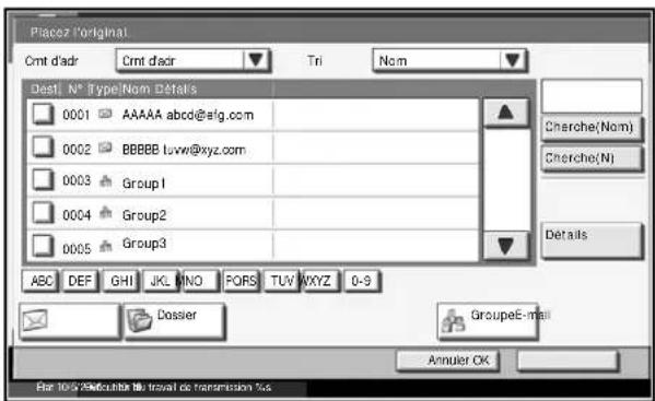 OLIVETTI d-Copia 400MF - Recherche de destinataire - 1
