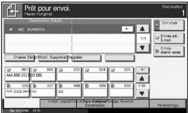 OLIVETTI d-Copia 400MF - Sélection par numérotation abrégée - 1