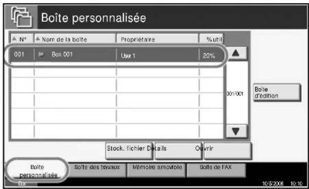 OLIVETTI d-Copia 400MF - Envoi de documents stockés dans la Boîte personnalisée - 2