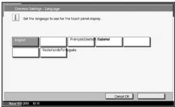 OLIVETTI d-Copia 400MF - Changing Language (Optional) - 2