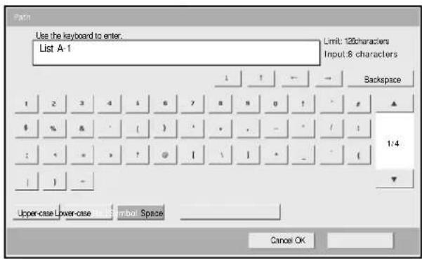 OLIVETTI d-Copia 400MF - Entering Characters - 3