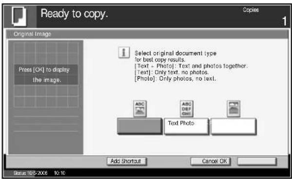 OLIVETTI d-Copia 400MF - Selecting Image Quality - 2