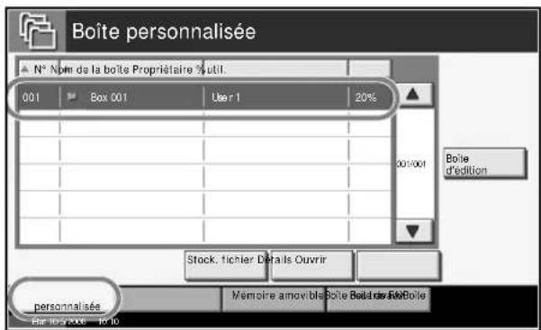 OLIVETTI d-Copia 400MF - Impression de documents stockés dans la Boîte personnalisée - 2
