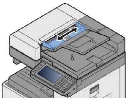 OLIVETTI d-Copia 255MF - Régler les guides de largeur de papier. - 1