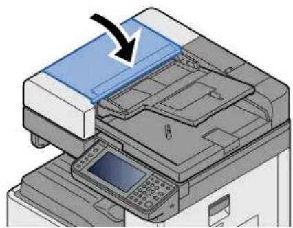 OLIVETTI d-Copia 255MF - Pousser le capot supérieur. - 1