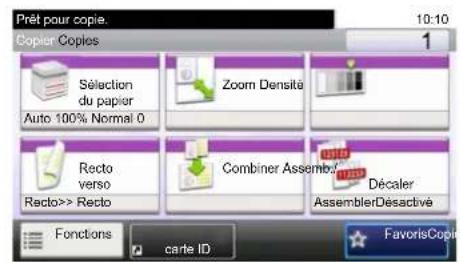 OLIVETTI d-Copia 255MF - Affichage des touches ne pouvant pas etre configuées - 1