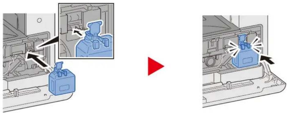 OLIVETTI d-Copia 255MF - Installer le bac de recupération de toner. - 1