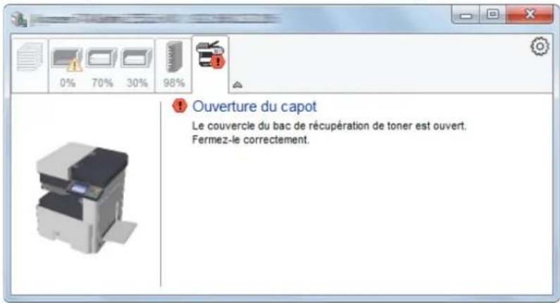 OLIVETTI d-Copia 255MF - Onglet Alerte - 1