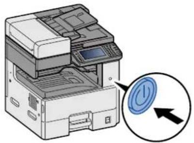 OLIVETTI d-Copia 255MF - Mettre la machine sous tension. - 1