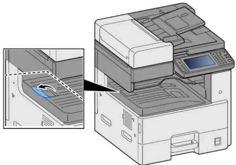 OLIVETTI d-Copia 255MF - Utilisation de la butée de sortie - 1