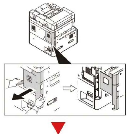OLIVETTI d-Copia 255MF - Retirer les capots. - 1