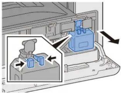 OLIVETTI d-Copia 255MF - Retirer le bac de recupération de toner. - 1