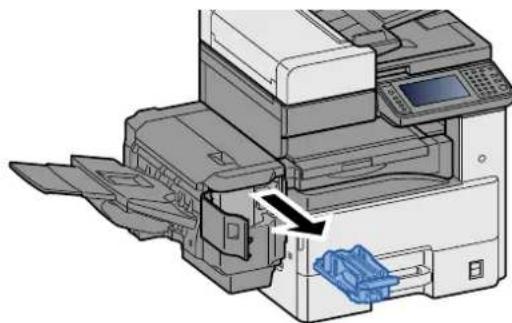 OLIVETTI d-Copia 255MF - Retirer le portecartouche d'agrafes. - 1