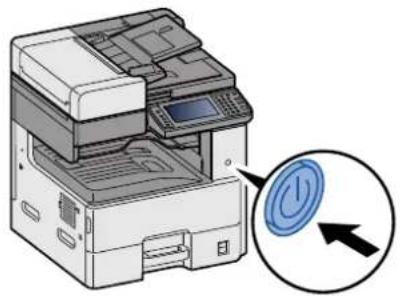 OLIVETTI d-Copia 255MF - Mettre la machine hors tension. - 1