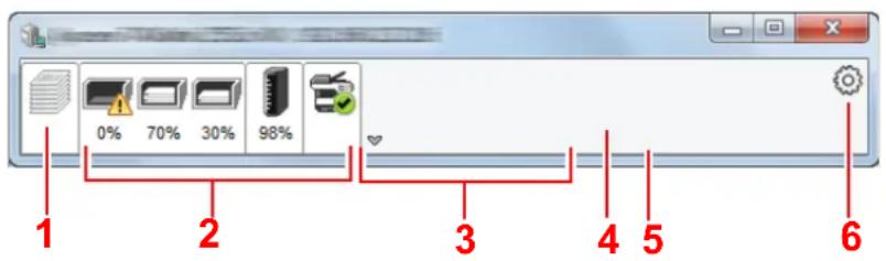 OLIVETTI d-Copia 255MF - Affichage de Status Monitor - 1