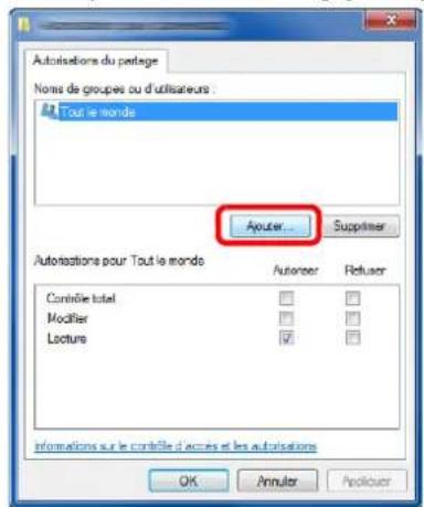 OLIVETTI d-Copia 255MF - Cliquer sur le bouton [Ajouter]. - 1