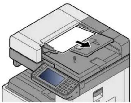 OLIVETTI d-Copia 255MF - Retirer les originaux du plateau des originaux. - 1