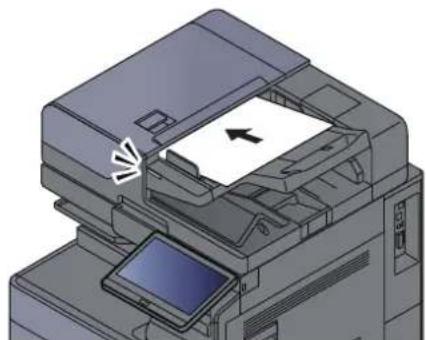 OLIVETTI d-Color MF3555 - Mettre en place les originaux. - 1