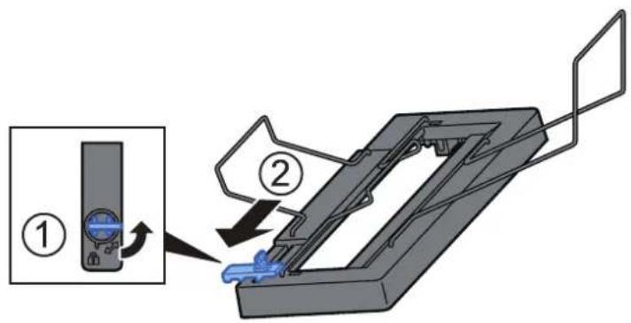 OLIVETTI d-Color MF3555 - Installer le plateau pour bannière. - 1