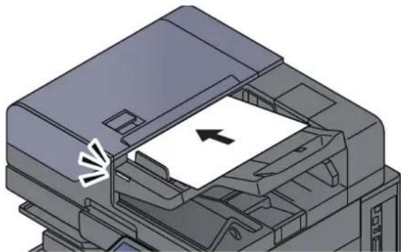 OLIVETTI d-Color MF3555 - Mettre en place les originaux. - 1