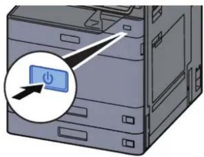 OLIVETTI d-Color MF3555 - Mettre la machine sous tension. - 1