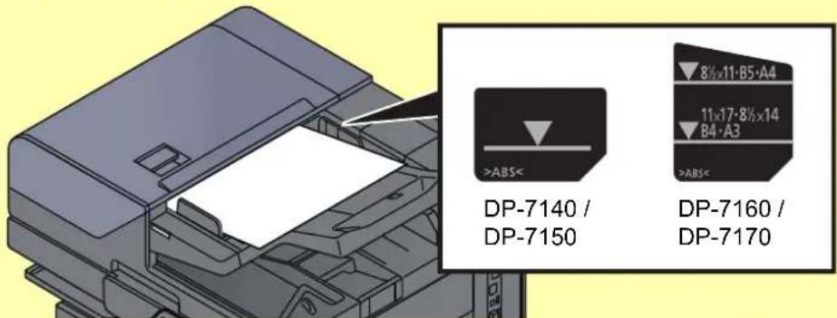 8½x11-B5·A4 11x17-8½x14 B4·A3 >ABS< DP-7140 / DP-7150 DP-7160 / DP-7170