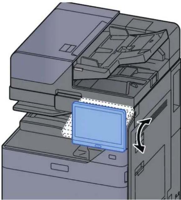 OLIVETTI d-Color MF3555 - Réglage de l'inclinaison du panneau de commande - 1