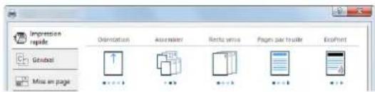 Impression rapidie Global Miss an page Olimation Assembler Resta versa Pages par truite EcoPrint